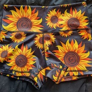 United Lifters Sunflower Booty Shorts